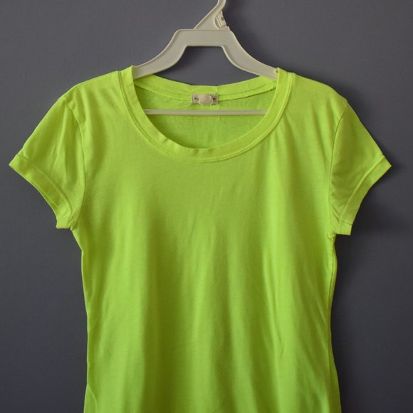 Zenana Outfitter's Neon Yellow T-Shirt - Picture 2 of 6